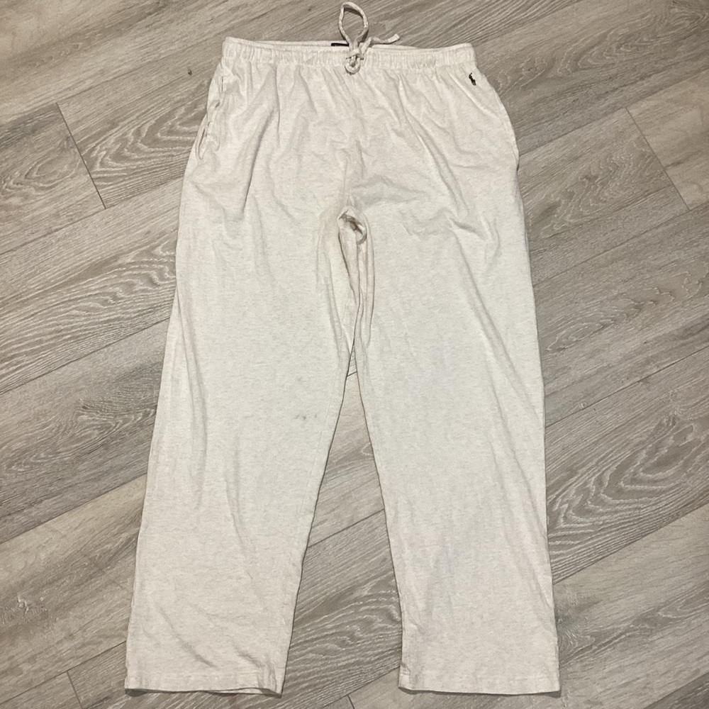 Polo by Ralph Lauren Cream Sweatpants Men’s Pajama Size L